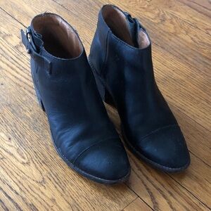 Madewell Black Leather Ankle Booties